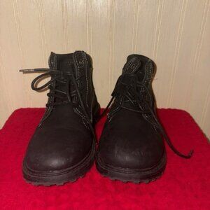 Boys Sonoma Black Work Boots Size 2